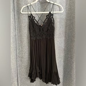 Francesca’s black dress